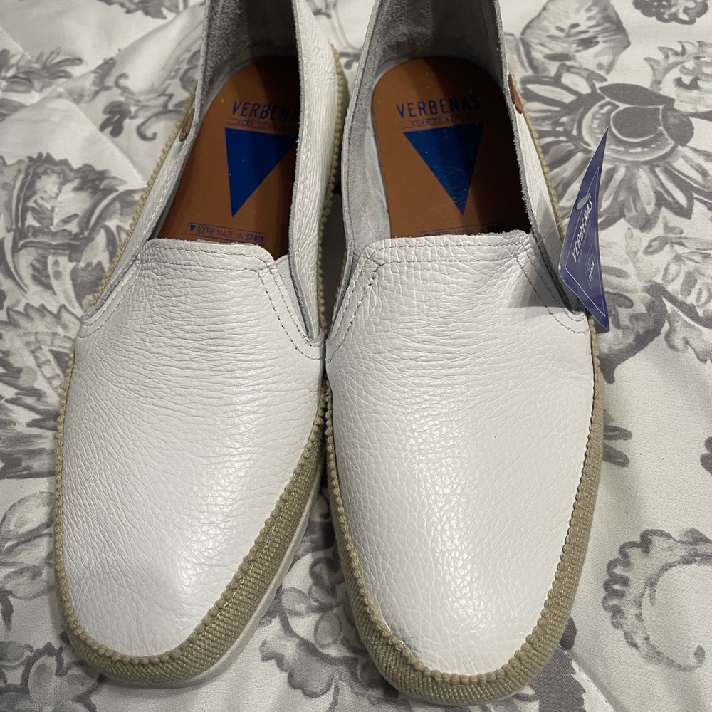 Verbena woman shoes size 9, pure leather upper made in Spain